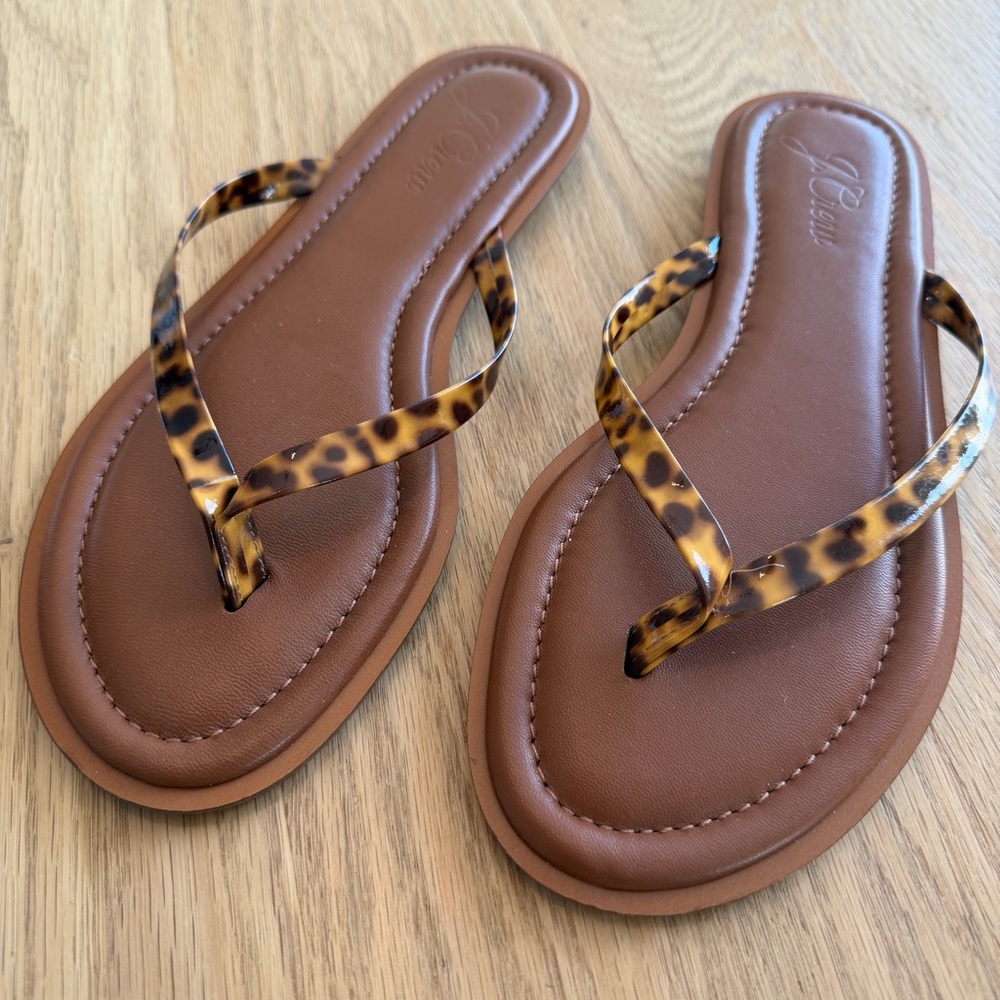 NWOT J. Crew Sorrento Leather Sandal — Size 8 - Picture 2 of 5